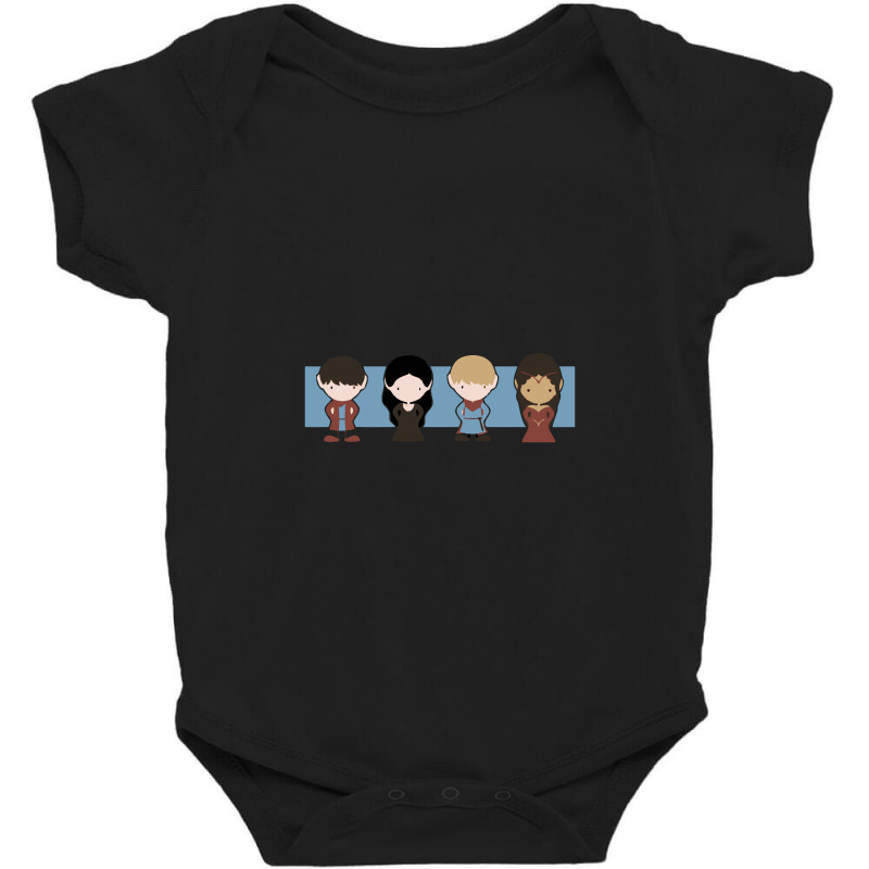 Merlin, Morgana, Arthur, Guinevere, Chibi Merlin Merlin Baby Bodysuit | Artistshot