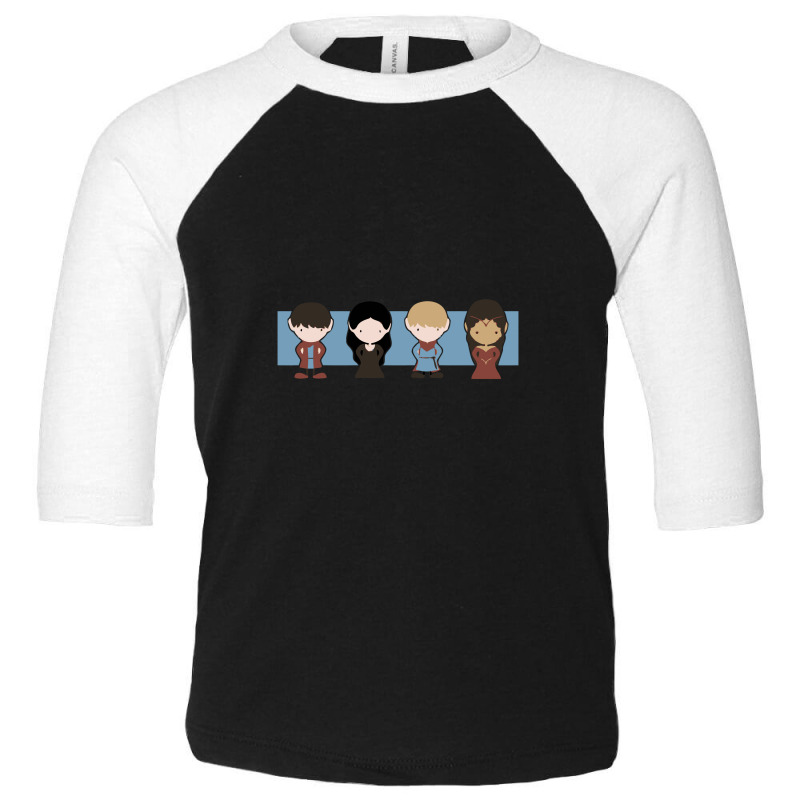 Merlin, Morgana, Arthur, Guinevere, Chibi Merlin Merlin Toddler 3/4 Sleeve Tee | Artistshot