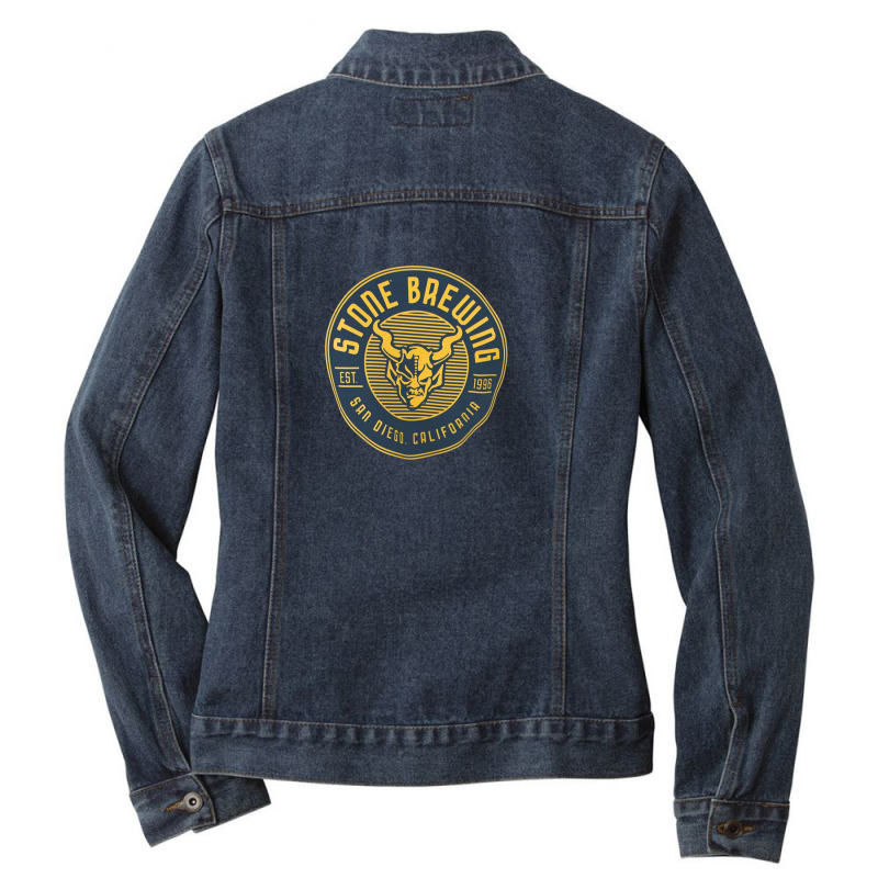 Stone Brewing Design Ladies Denim Jacket by Udazza | Artistshot