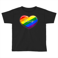 Womens Lgbt Pride Heart   First Name Paris Rainbow Hearts Love V Neck Toddler T-shirt | Artistshot