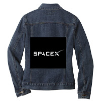 Graphic Music Rocket Gifts Women Ladies Denim Jacket | Artistshot