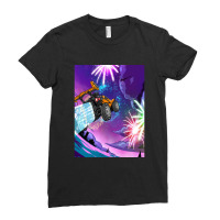 Music Retro Rocket Gift Men Ladies Fitted T-shirt | Artistshot