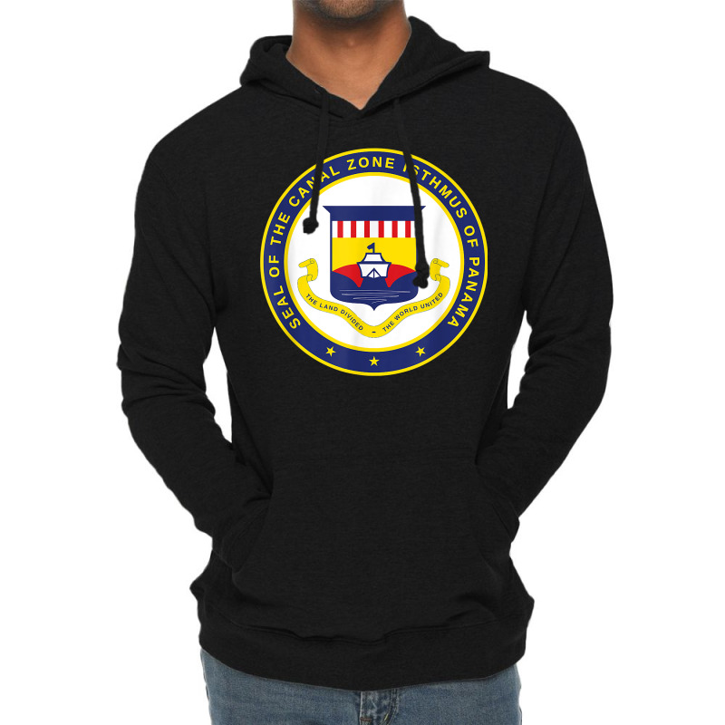 Seal Of The Panama Canal Zone   Isthmus Of Panama   Zonian Lightweight Hoodie | Artistshot