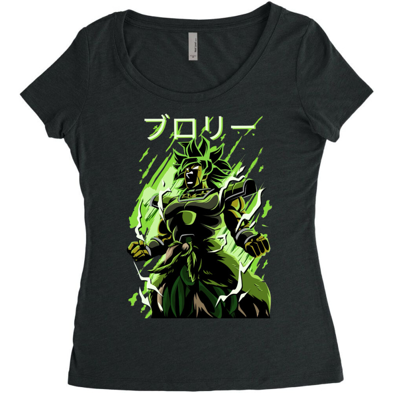 Dragonball Broly Roarr Women's Triblend Scoop T-shirt by Ha Thu | Artistshot