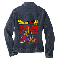 Dragonball Superhero Ladies Denim Jacket | Artistshot