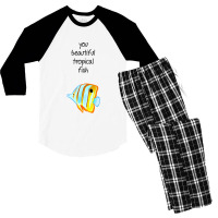 Music Retro Man Humor Funny Gifts Men Men's 3/4 Sleeve Pajama Set | Artistshot