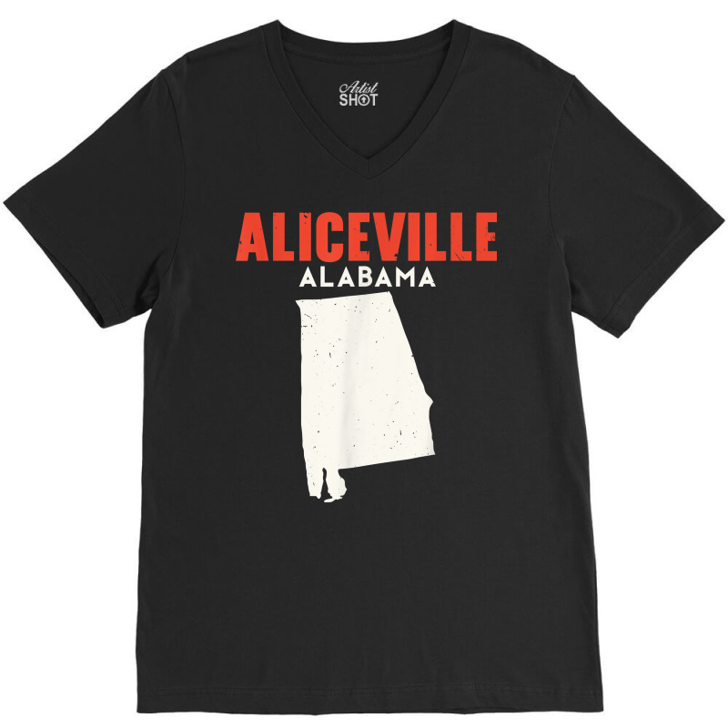 Aliceville Alabama Usa State America Travel T Shirt V-neck Tee | Artistshot