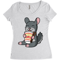 Chinchilla Eating Instant Ramen Noodles Pet T Shirt Women's Triblend Scoop T-shirt | Artistshot