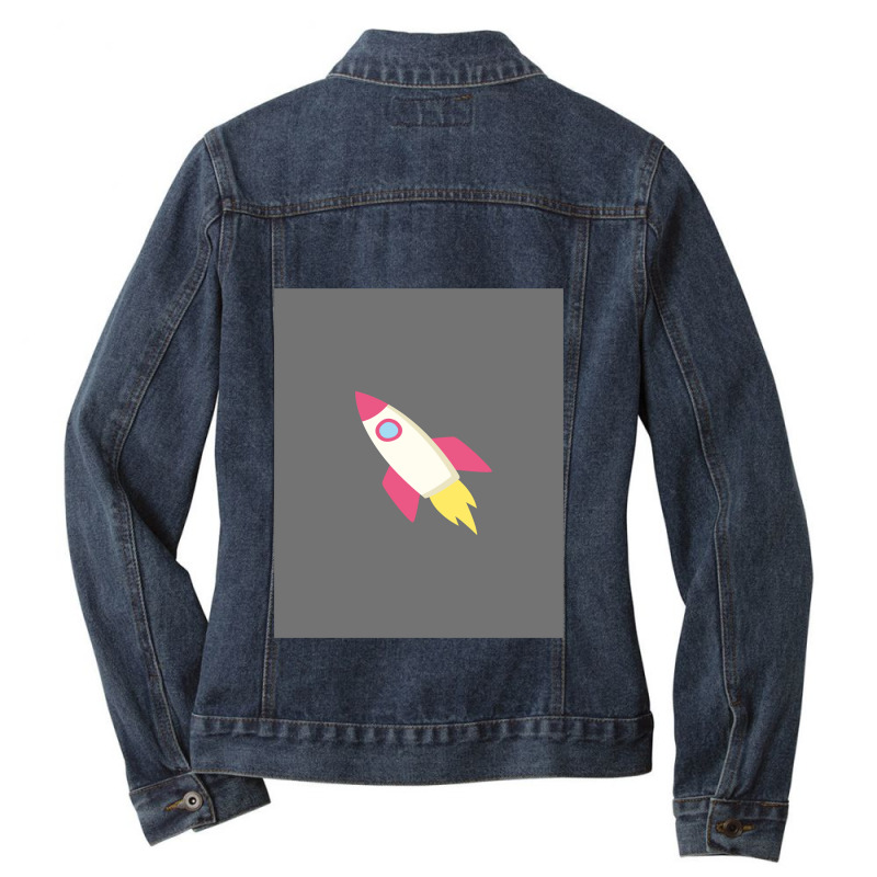 Art Character Rocket Mens Funny Ladies Denim Jacket by IsisArtists | Artistshot