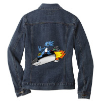 Art Character Travis Scott Call Me Ladies Denim Jacket | Artistshot