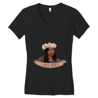 Music Retro Aubrey Plazas For Mens Womens Women's V-neck T-shirt | Artistshot