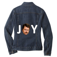 Retro Vintage Nick Offerman Mens My Favorite Ladies Denim Jacket | Artistshot