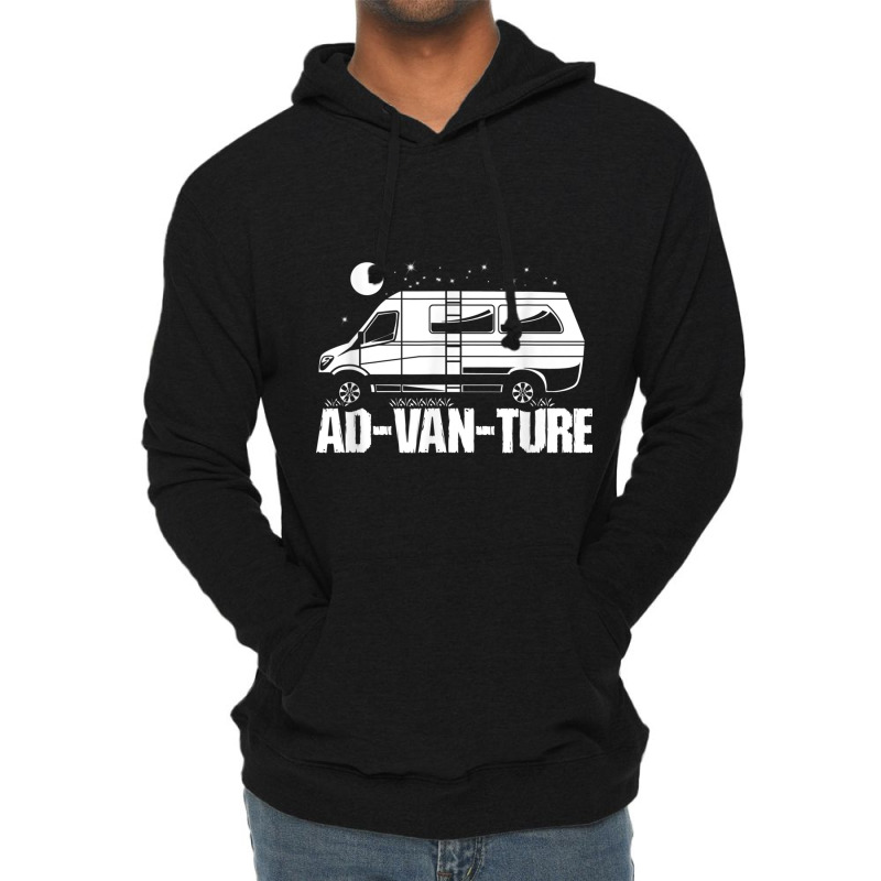 Funny Camper Van Life - Vanlife Ad-van-ture Painting Lightweight Hoodie | Artistshot