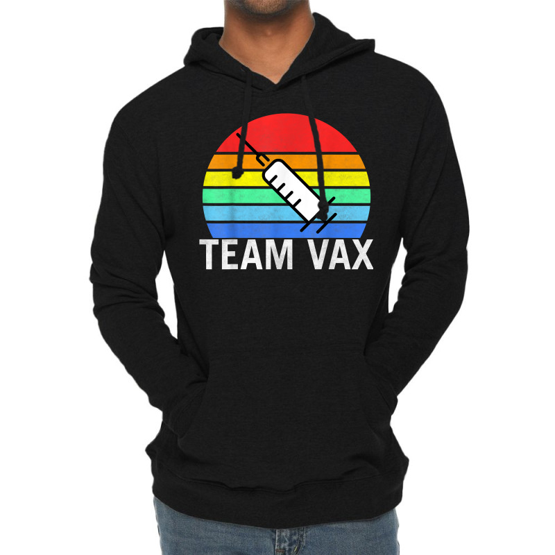 Team Vaccine Pro Vaccine Vaccination Retro Vintage T Shirt Lightweight Hoodie by beansidpeelleo | Artistshot