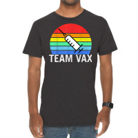 Team Vaccine Pro Vaccine Vaccination Retro Vintage T Shirt Vintage T-shirt | Artistshot