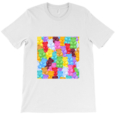 Rainbow Gummy Bear Candy T-shirt Designed By Metrotp