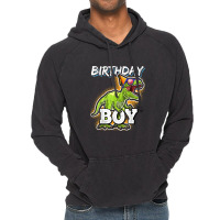 Birthday Boy T Rex Dinosaur Party Gift For Boys Funny Gifts Men Vintage Hoodie | Artistshot