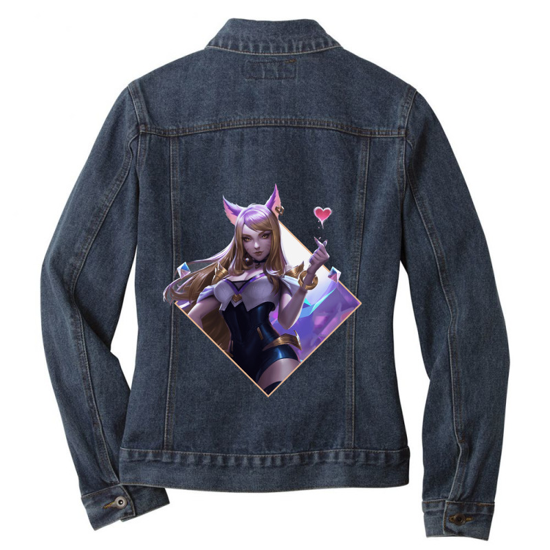 Cartoon Character Kaydop For Mens Womens Ladies Denim Jacket by Tabithas-Artists | Artistshot