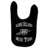 Long Island New York Interstate 495 T Shirt Baby Bibs | Artistshot