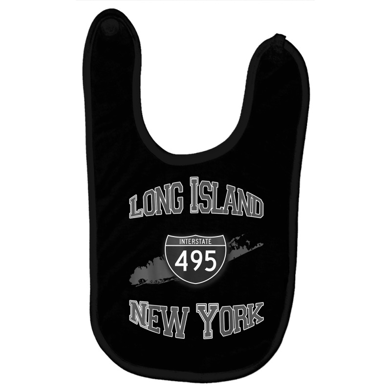 Long Island New York Interstate 495 T Shirt Baby Bibs by KaseeDheera | Artistshot