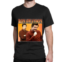 Character Animated Swanson Gifts Men Classic T-shirt | Artistshot