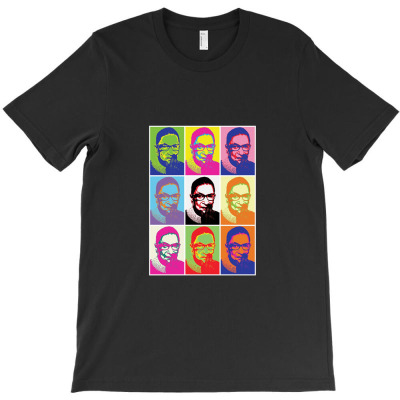 Rbg Pop Art Blast T-shirt Designed By Metrotp