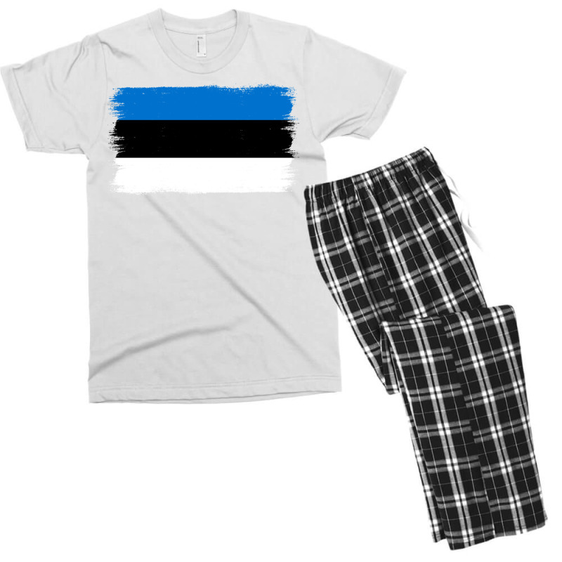 Estonian Flag Estonia Long Sleeve T Shirt Men's T-shirt Pajama Set | Artistshot