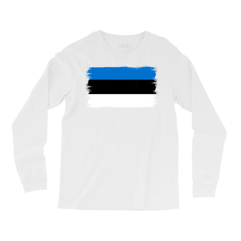 Estonian Flag Estonia Long Sleeve T Shirt Long Sleeve Shirts | Artistshot