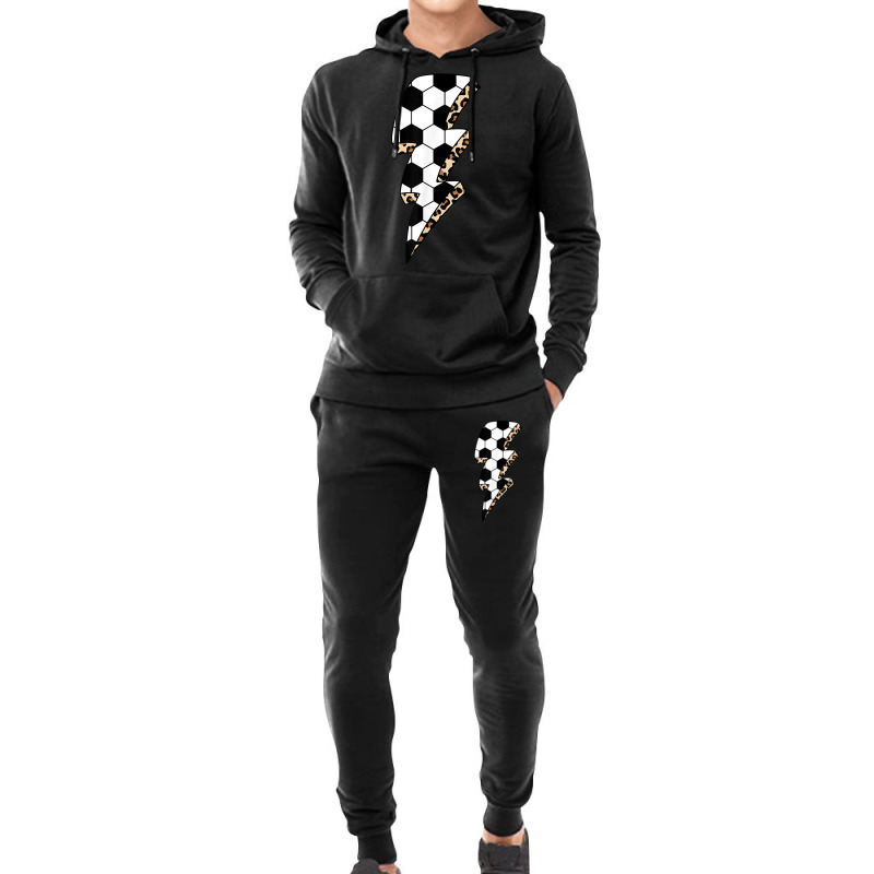 Leopard Soccer Lightning Bolt Soccer Mom Game Day Soccer T Shirt Hoodie & Jogger set by pickengtwrentv | Artistshot