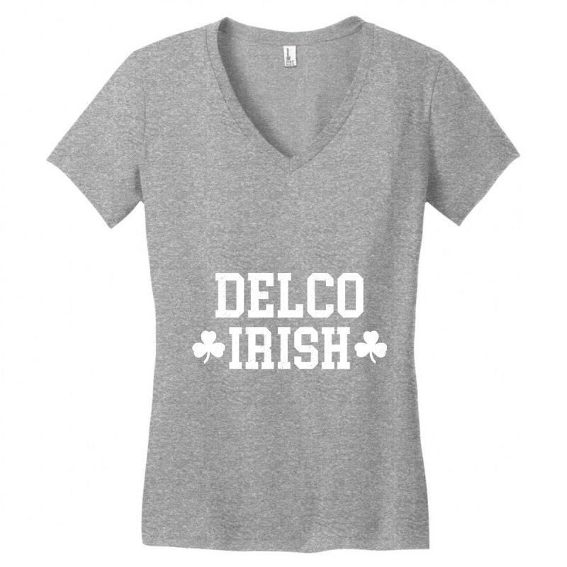 Delco Irish   Delaware County Residents Paddies Day Women's V-neck T-shirt | Artistshot