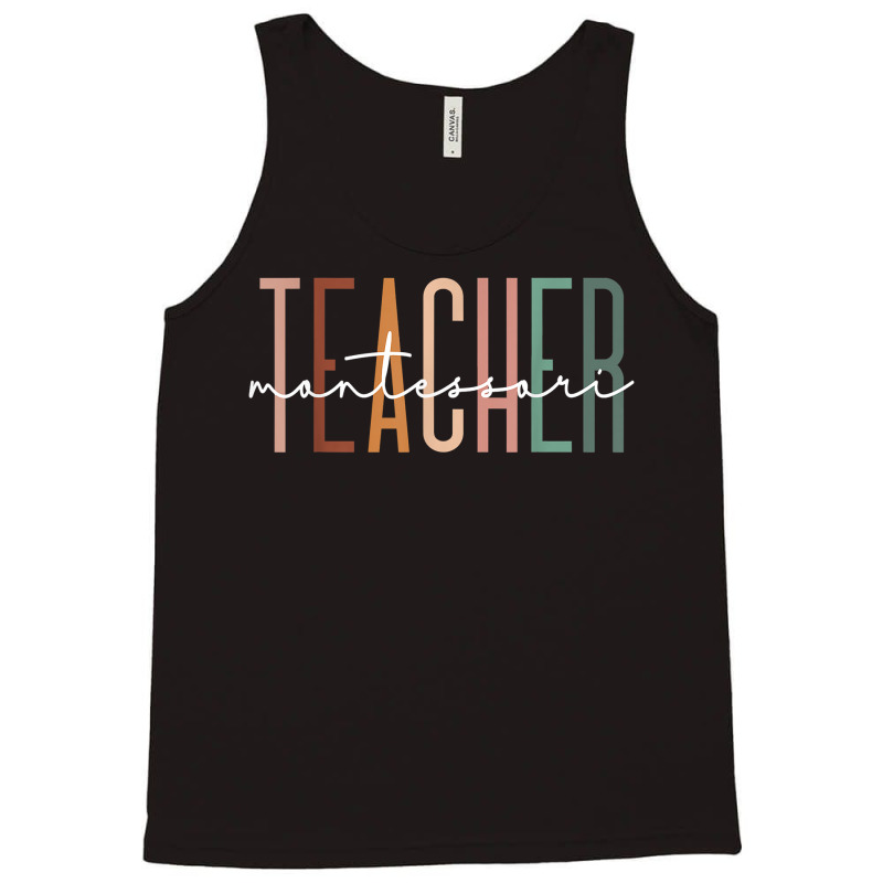 Montessori Teacher Squad School Worker Appreciation T Shirt Tank Top | Artistshot