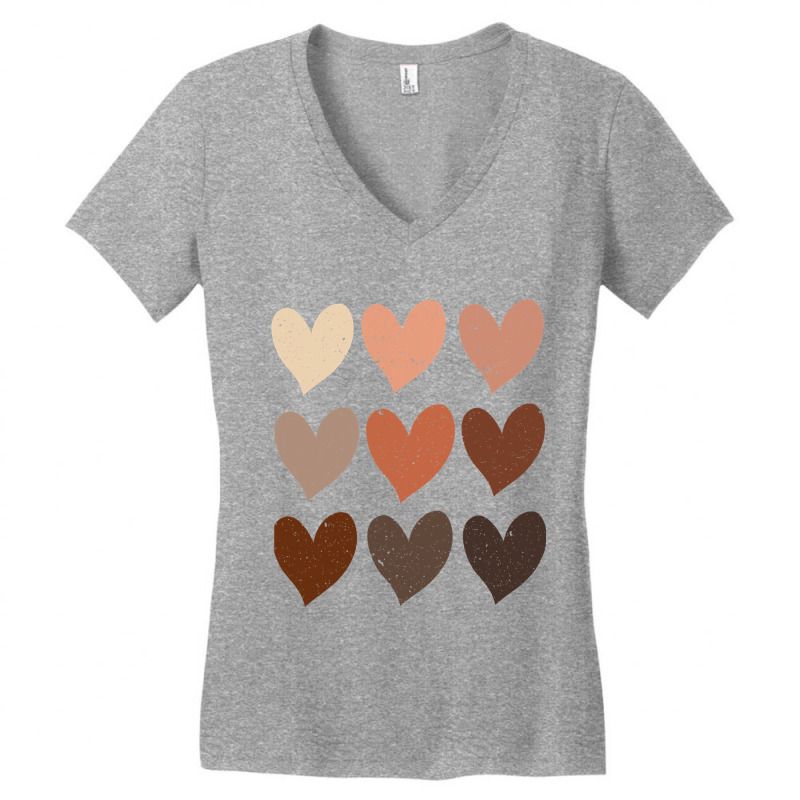 Diversity Hearts, Skin Tone Hearts Women's V-neck T-shirt | Artistshot