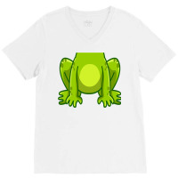 Frog Costume Toad Kids Cute Frog Halloween T Shirt V-neck Tee | Artistshot