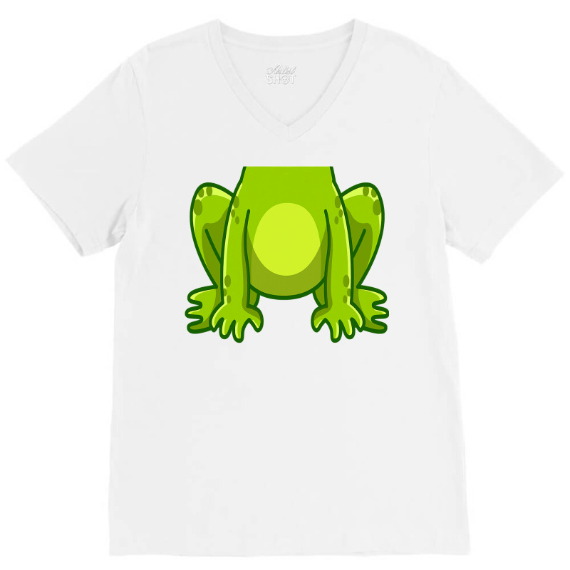 Frog Costume Toad Kids Cute Frog Halloween T Shirt V-neck Tee | Artistshot