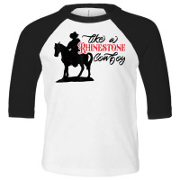 Cowboy Riding Horse Rhinestone Cowboy Western Country Gift T Shirt Toddler 3/4 Sleeve Tee | Artistshot