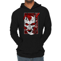 Japanese Demon Face Skull Devil With Snake Katana Nippon Art T Shirt Lightweight Hoodie | Artistshot