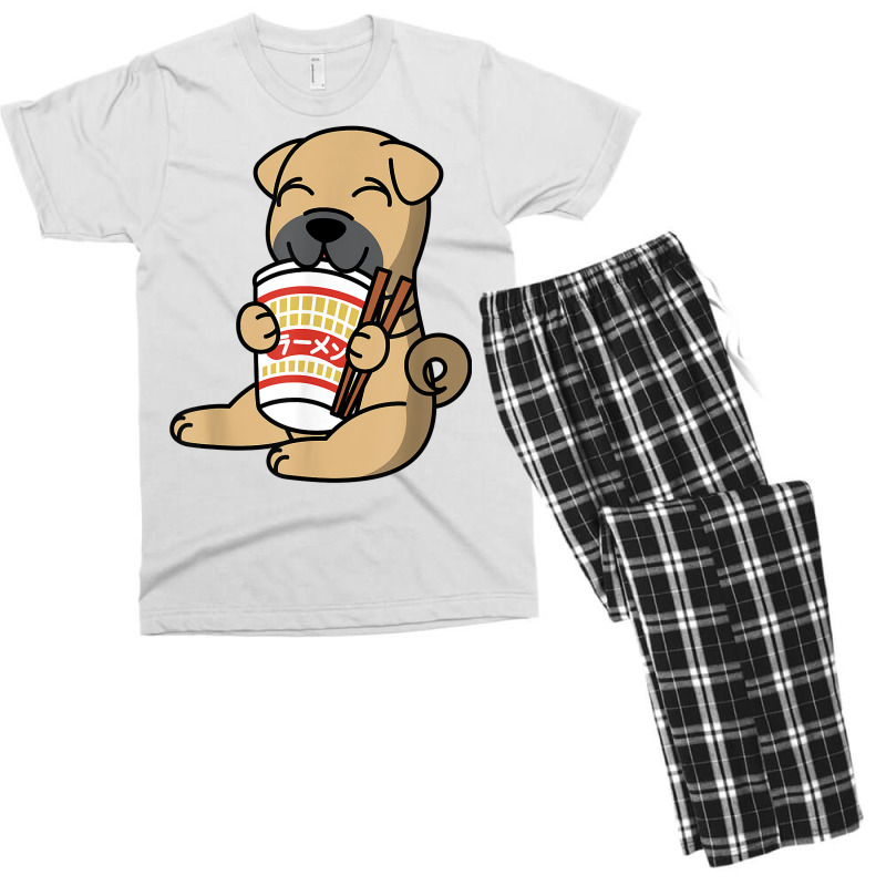 Shar Pei Eating Instant Ramen Noodles Dog T Shirt Men's T-shirt Pajama Set by sowleomballoucgp | Artistshot