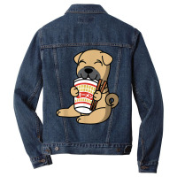 Shar Pei Eating Instant Ramen Noodles Dog T Shirt Men Denim Jacket | Artistshot