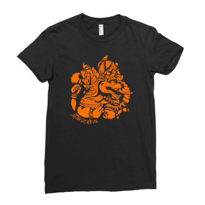Ganesh Ladies Fitted T-shirt Designed By Icang Waluyo