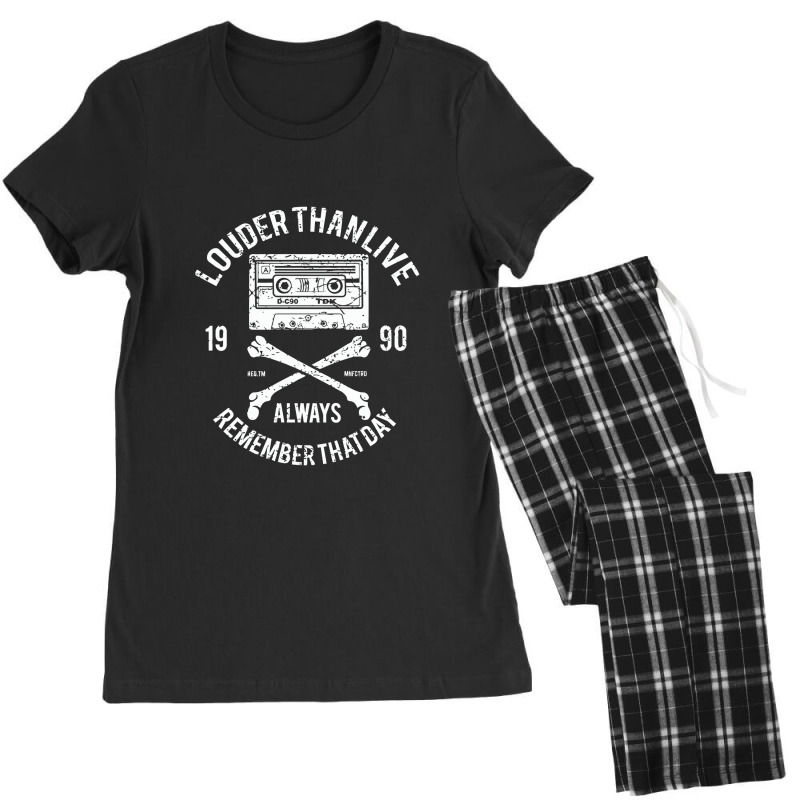 Louder Than Live Tape Cassette Women's Pajamas Set by bungamekkar | Artistshot