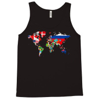 International World Flags T Shirt Flags World Map For Kids T Shirt Tank Top | Artistshot