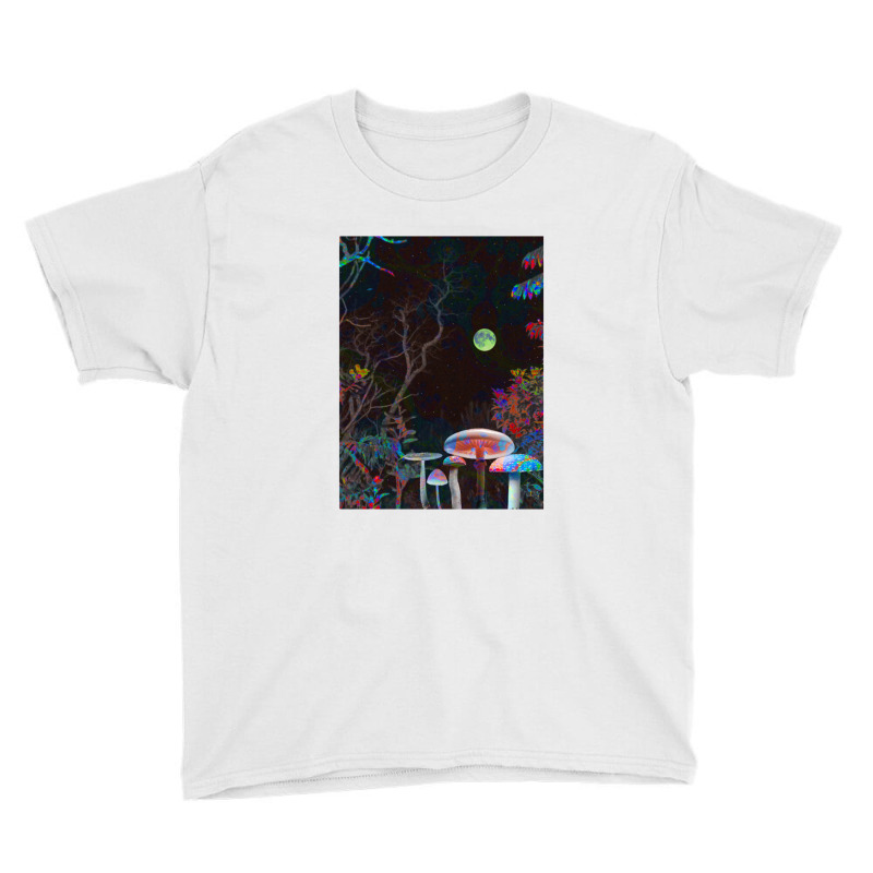 Night Silence Psychedelic Trippy Cool Design Mushroom Youth Tee by nbobatiga | Artistshot