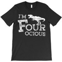 4th Birthday 4 Year Old Boy Four-ocious Dinosaur Gift Party Gifts Men T-shirt | Artistshot