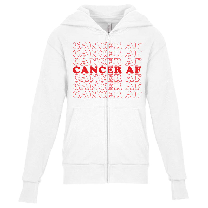 Cancer Af Youth Zipper Hoodie | Artistshot