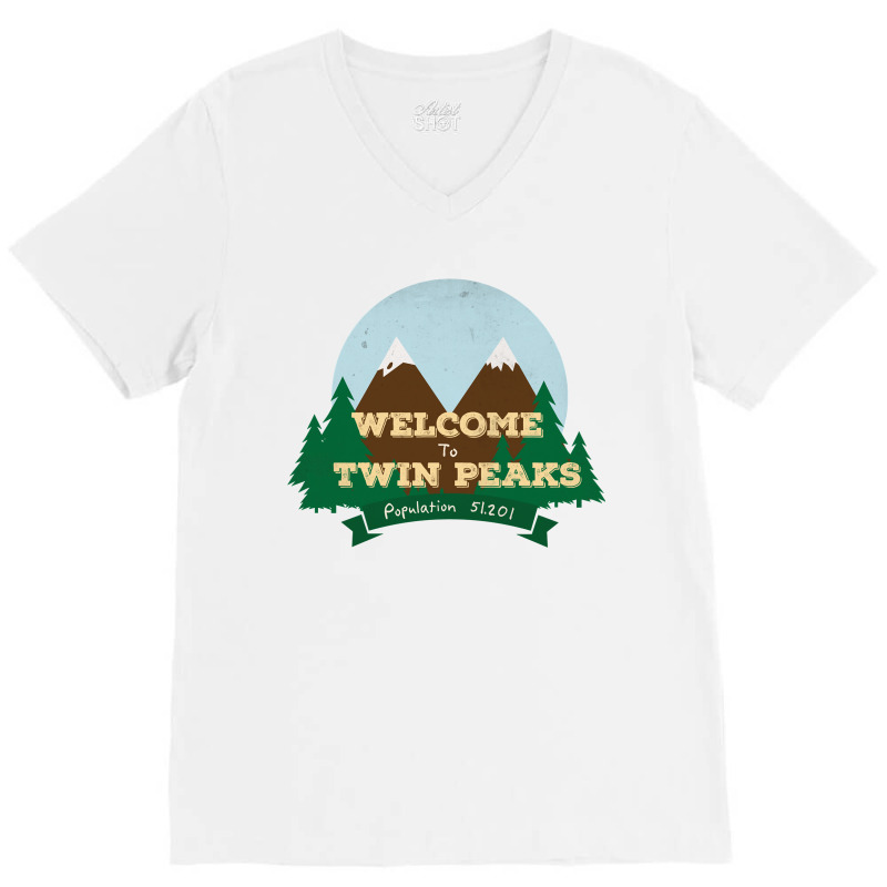 Welcome To Twin Peaks V-neck Tee | Artistshot