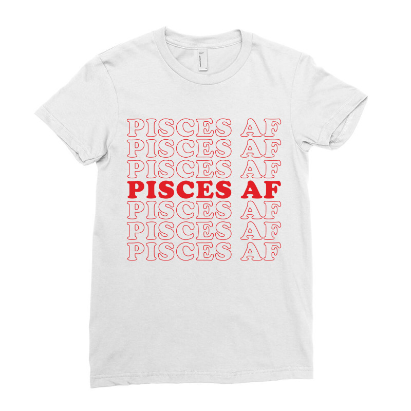 Pisces Af Ladies Fitted T-Shirt by Artees Artwork | Artistshot