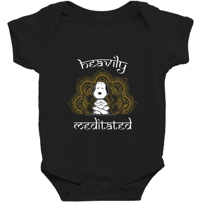 Peanuts Funny Heavily Meditated Baby Bodysuit | Artistshot