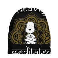 Peanuts Funny Heavily Meditated Baby Beanies | Artistshot