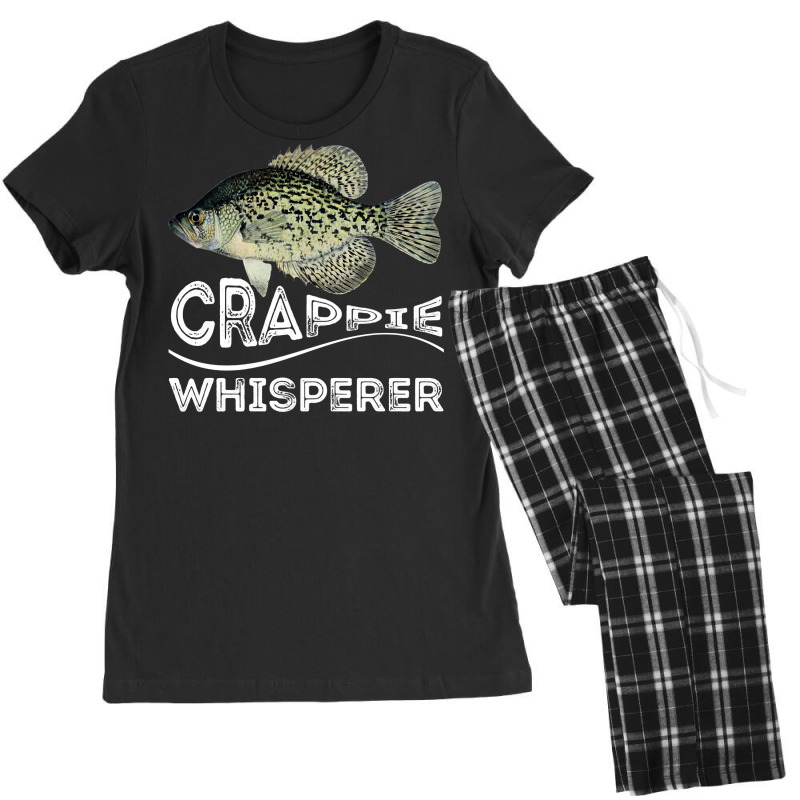 Funny Crappie Whisperer Fishing Black Crappie Lake Fish Gift Pullover  Women's Pajamas Set By Cm-arts - Artistshot