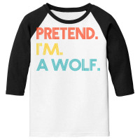 Funny Halloween Costumes For Women Men For Work Wolf Retro T Shirt Youth 3/4 Sleeve | Artistshot